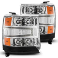 AlphaRex 16-18 Chevy 1500HD NOVA-Series LED Proj Headlights Chrm w/Actv Lgt/SeqSig & DRL(Req 810023) 880238 *Discontinued