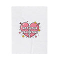 Not Your Valentine Velveteen Blanket | ironic valentines, sarcastic hearts