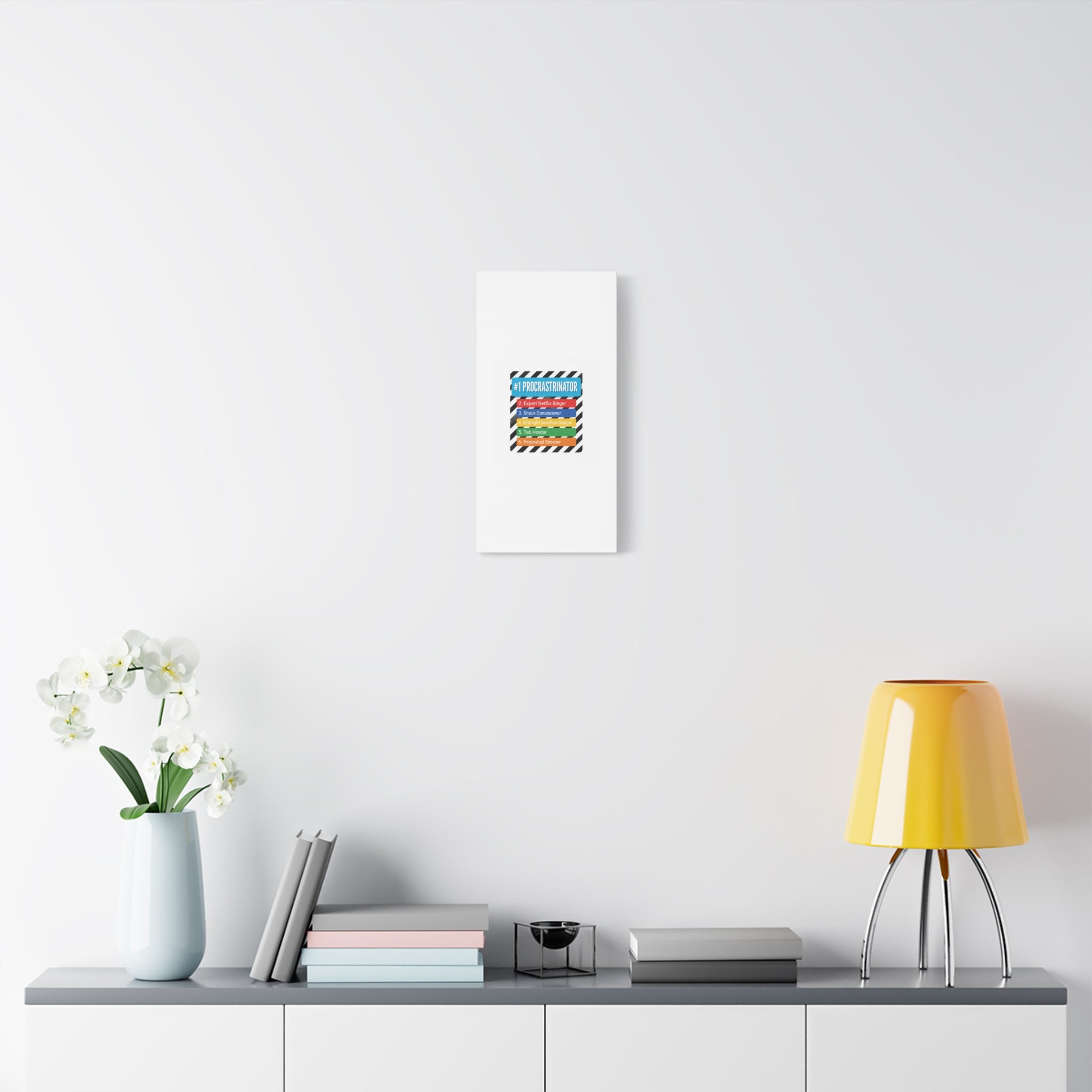 #1 Procrastinator Canvas, Rank-Style List Poster | Top-List Ranking Obsession