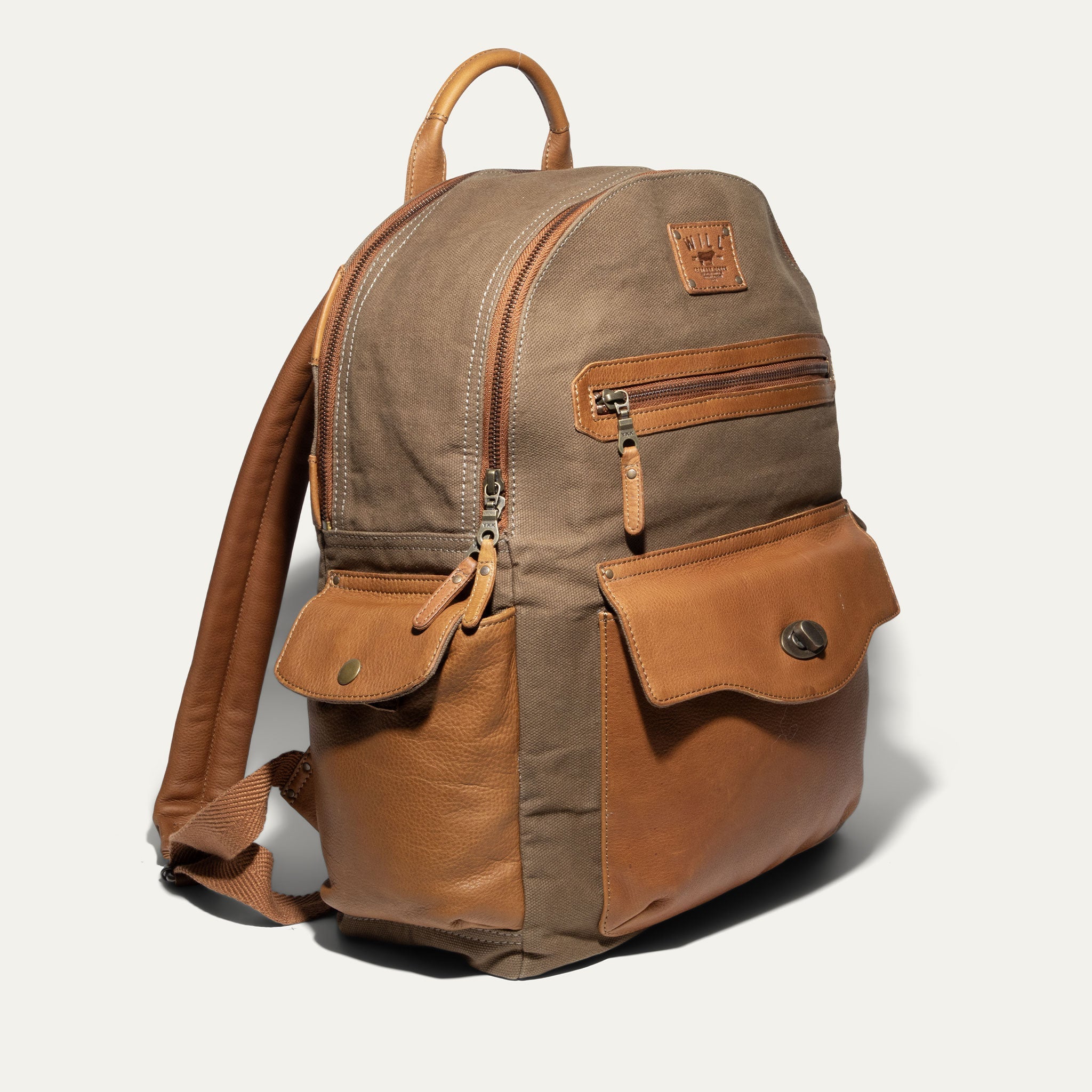 Canvas & Leather Backpack