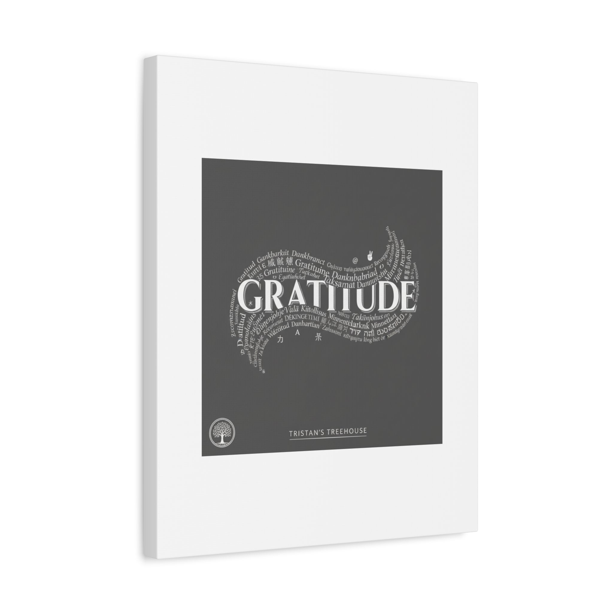 Gratitude Wall Art Matte Canvas | Tiny Treats, sweet uplifting print