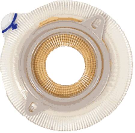 Assura® Deep Convex Ostomy Barrier, 22 mm Stoma Opening, Green Color Match 14233