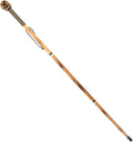 SE 3 Piece 55" Detachable Pine Wood Walking/Hiking Stick with Metal Tip, Reinforced Rubber Tip, and Water-Resistant Travel Pouch - Portable and Durable for Outdoor Adventures