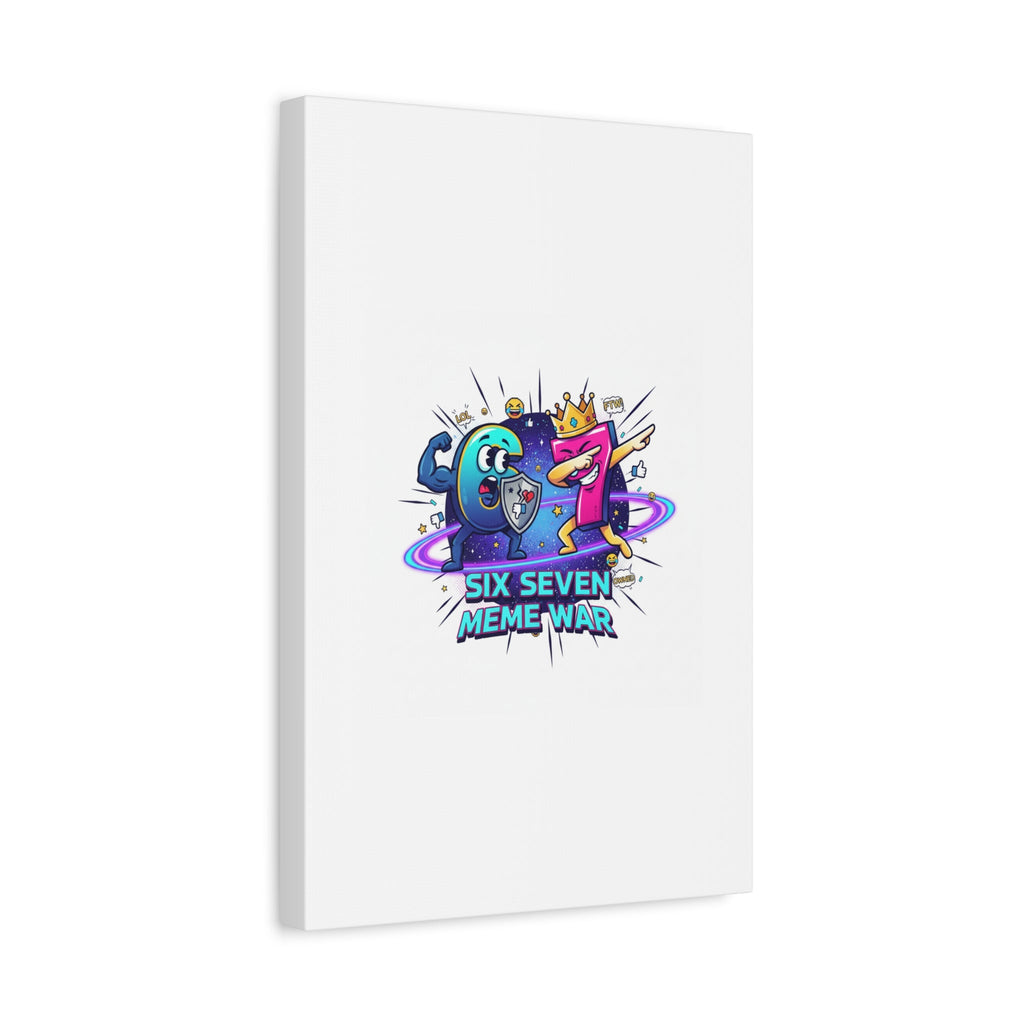 Six Seven Meme War Canvas | Legendary Internet Battle Art, Viral Culture Wall Decor