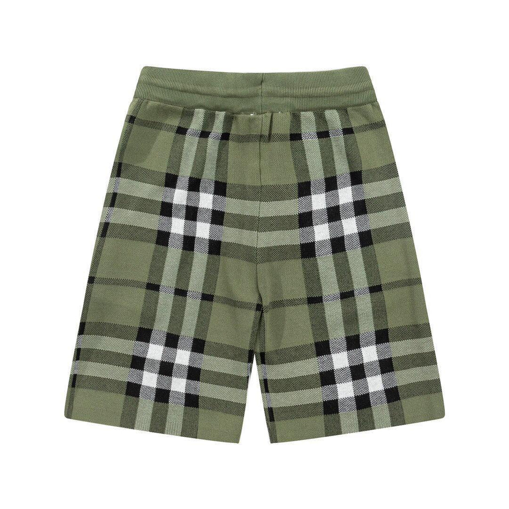 Burberry Men's Striped Cotton Knit Basketball Shorts 'Green'