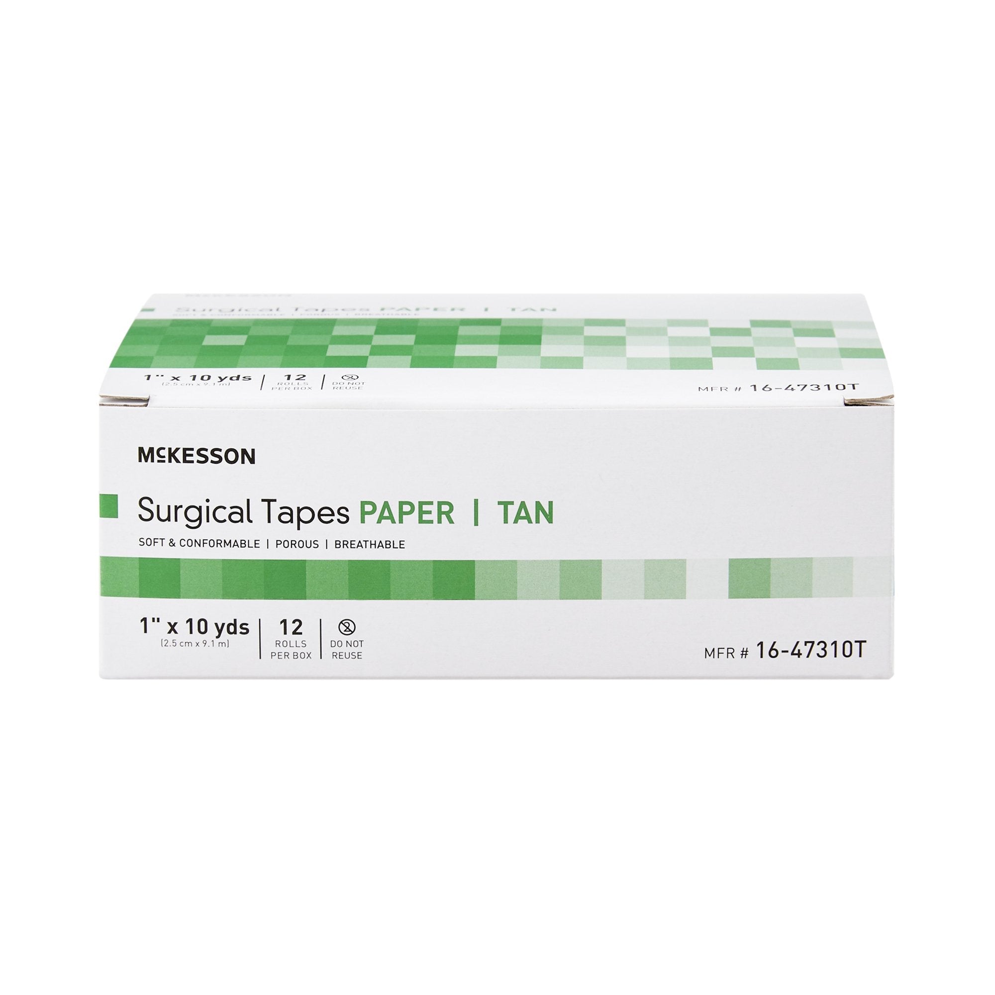 McKesson Paper Medical Tape, 1 Inch x 10 Yard, Tan 16-47310T