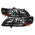 SPYDER Xtune Honda Accord 98-02 Amber Crystal Headlights Black HD-JH-HA98-AM-BK 5022509