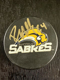 Randy Moller Hand Signed Buffalo Sabres NHL Hockey Puck