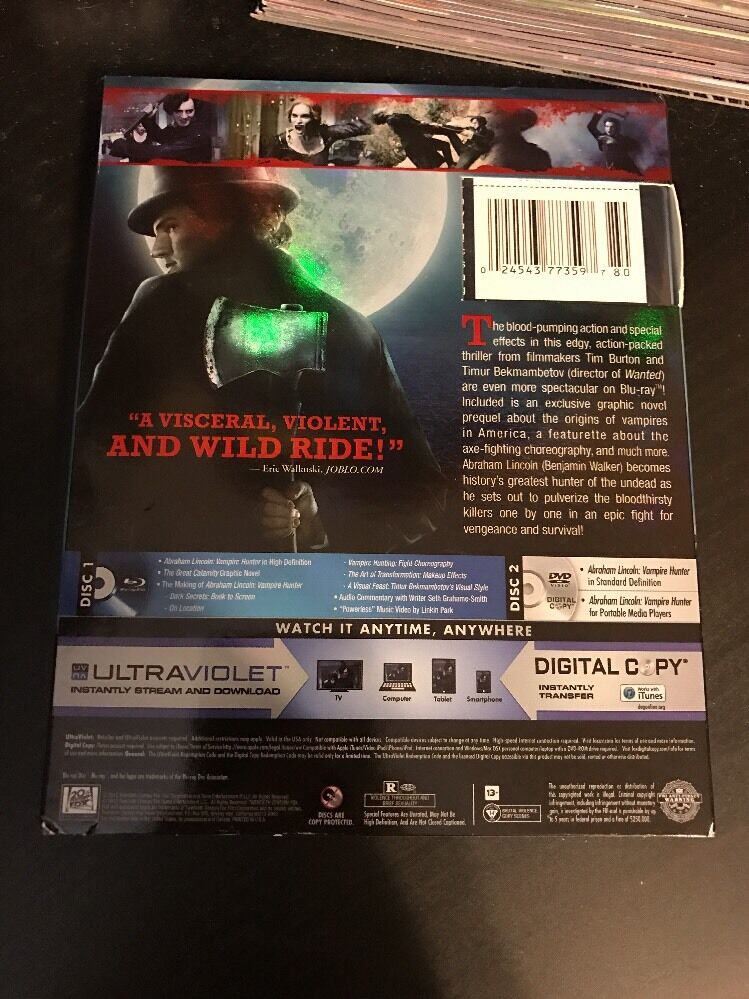 Abraham Lincoln: Vampire Hunter Blu-ray Disc, 2012, 2-Disc Set