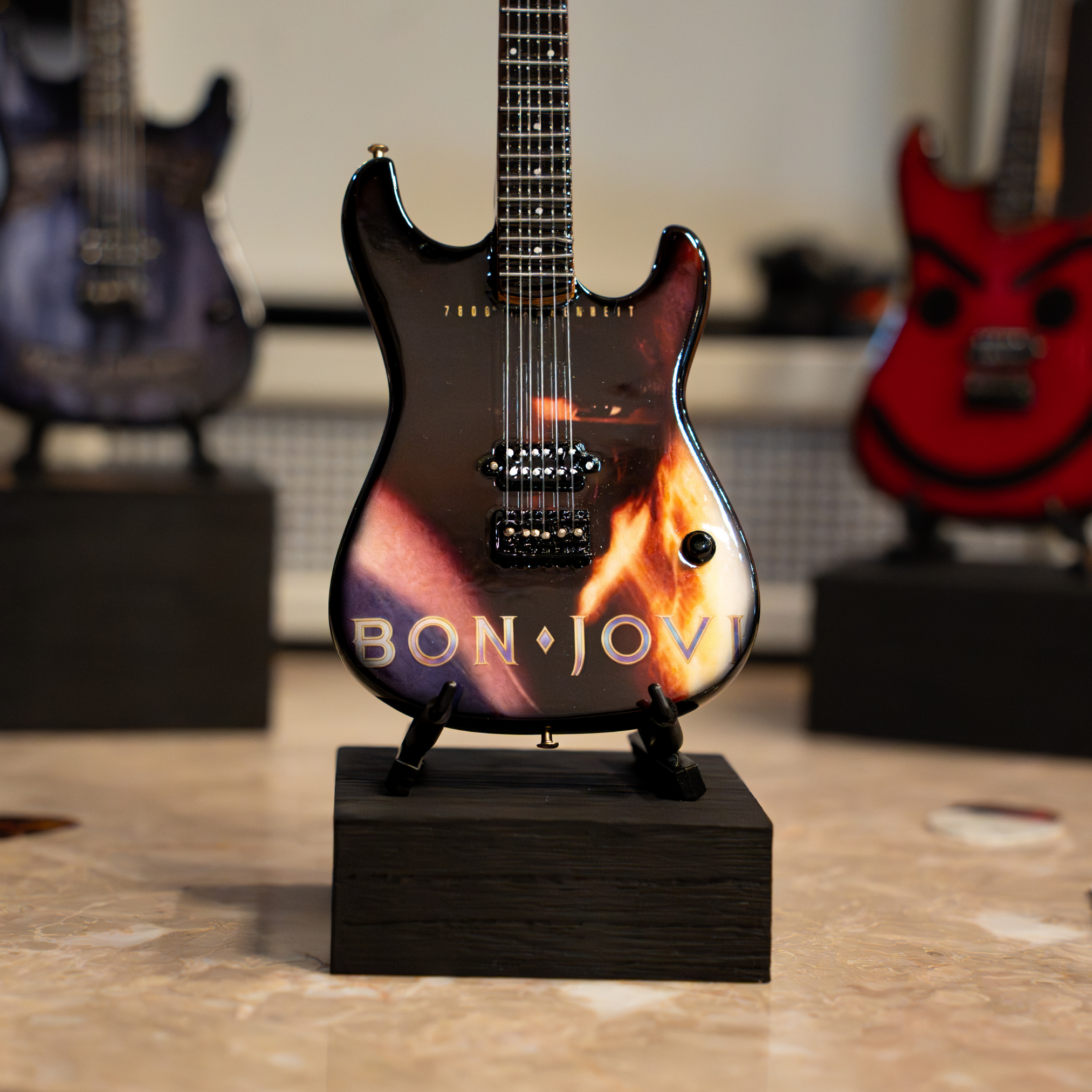 Bon Jovi 7800° Fahrenheit Miniature Guitar