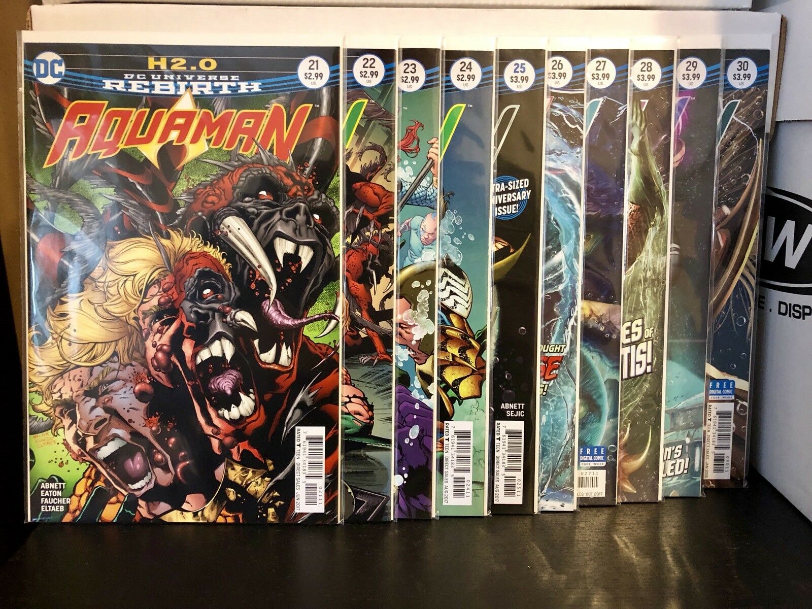 Aquaman #1-34 W/ Rebirth 1 And Annual 1 Complete Set 1st Print 2016 DC Comics