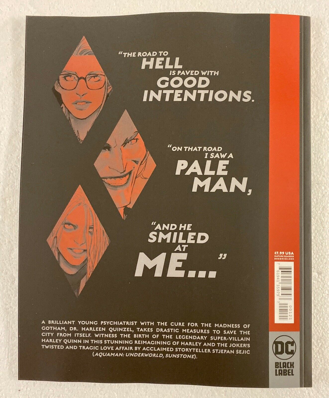 Harleen #1 Stejpan Sejic Book One Cover B Variant DC Comics Black Label