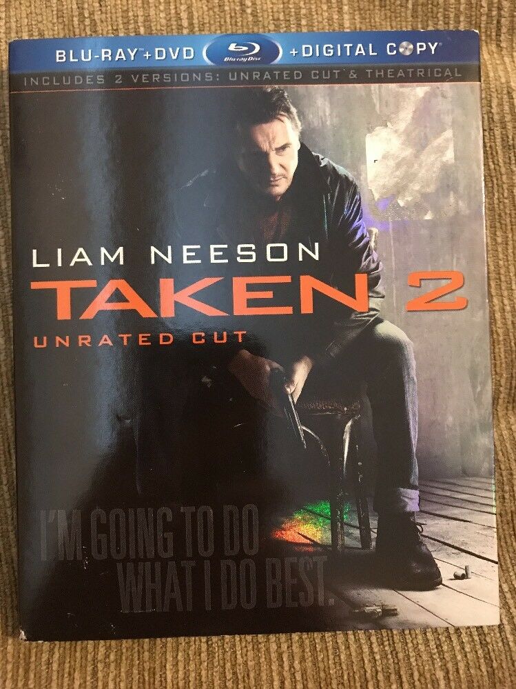 TAKEN AND TAKEN 2 Blu-ray Set Liam Neeson Extended And Unrated 2009 2012