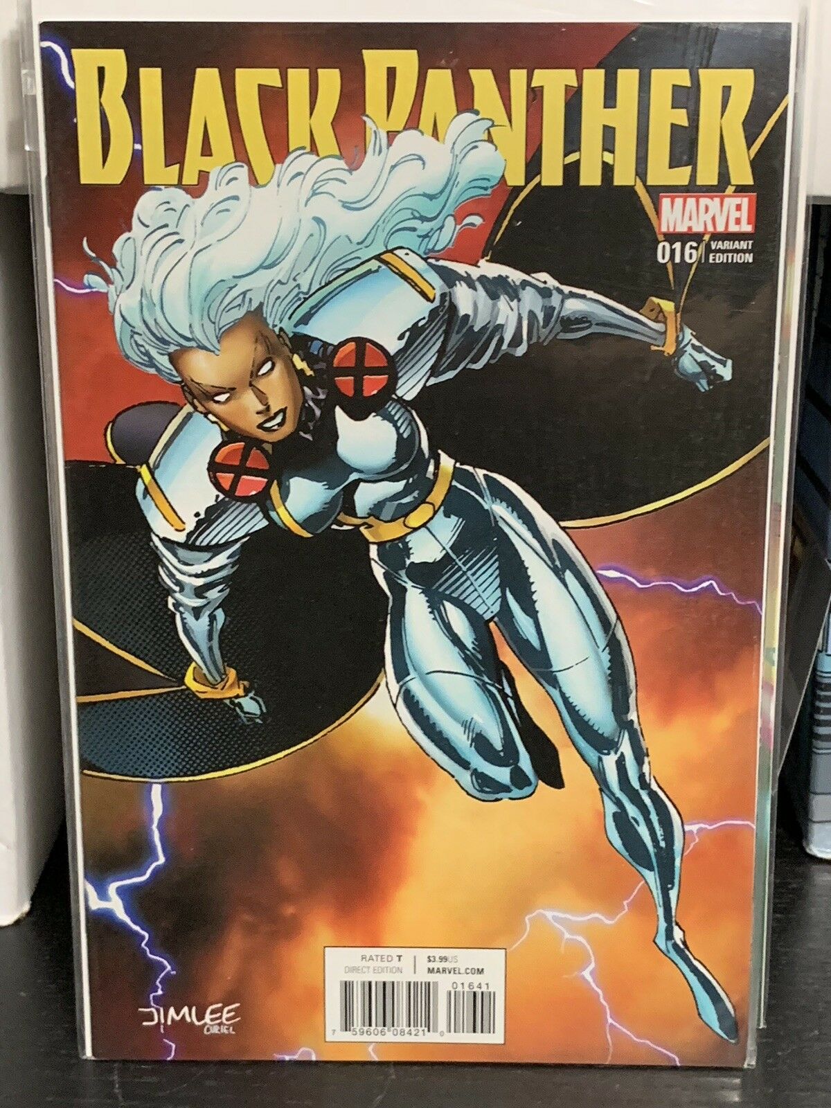 Black Panther #16 Jim Lee Storm X-Men Trading Card Variant Marvel Comics 2017