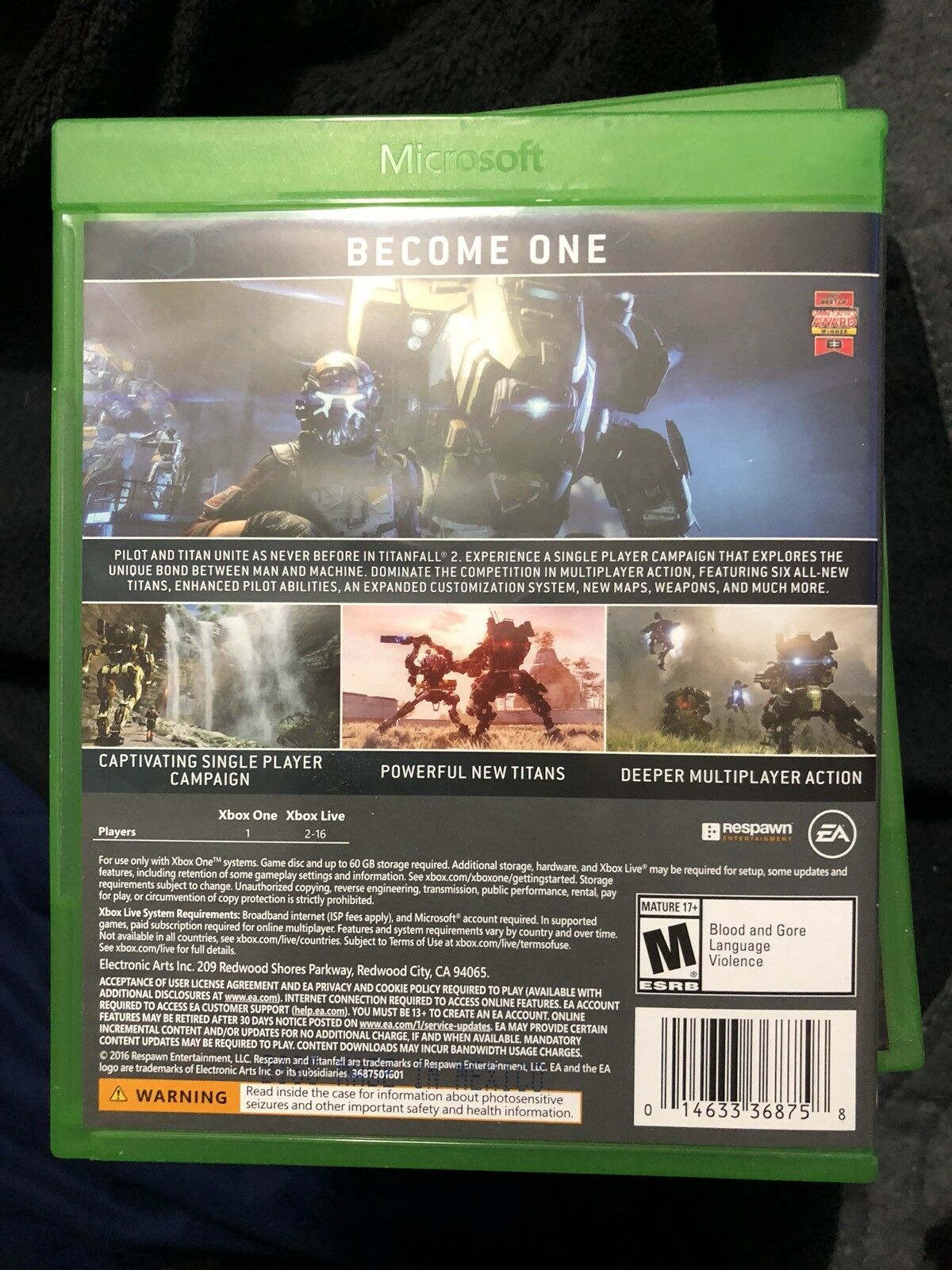 Titanfall 2 (Microsoft Xbox One, 2016)