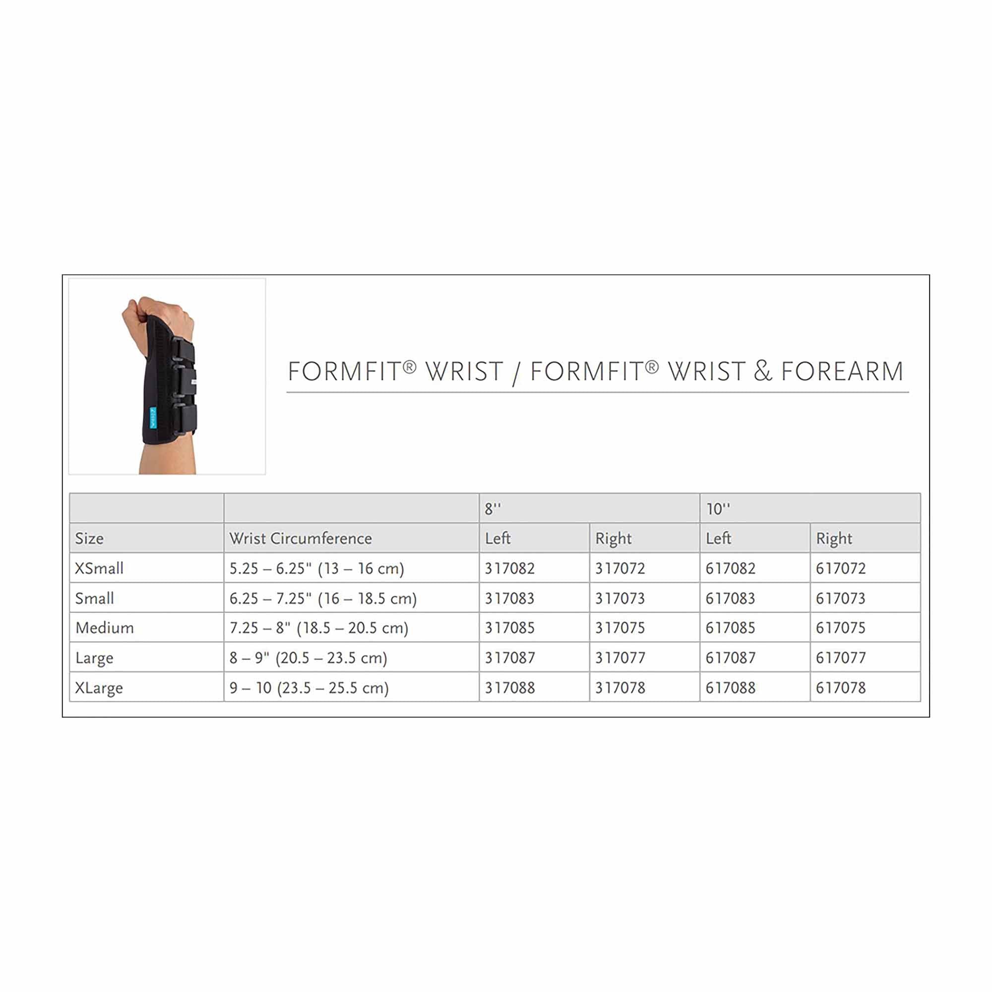 Ossur Formfit® Left Wrist Brace, Medium 317085