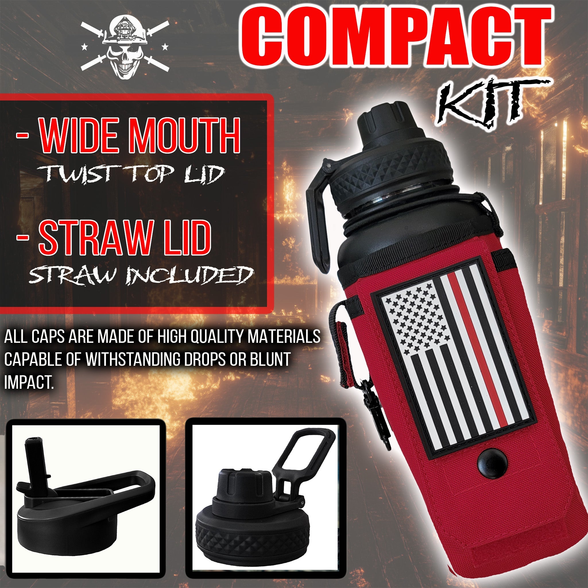 32oz Compact Battle Bottles - PhishStones Products