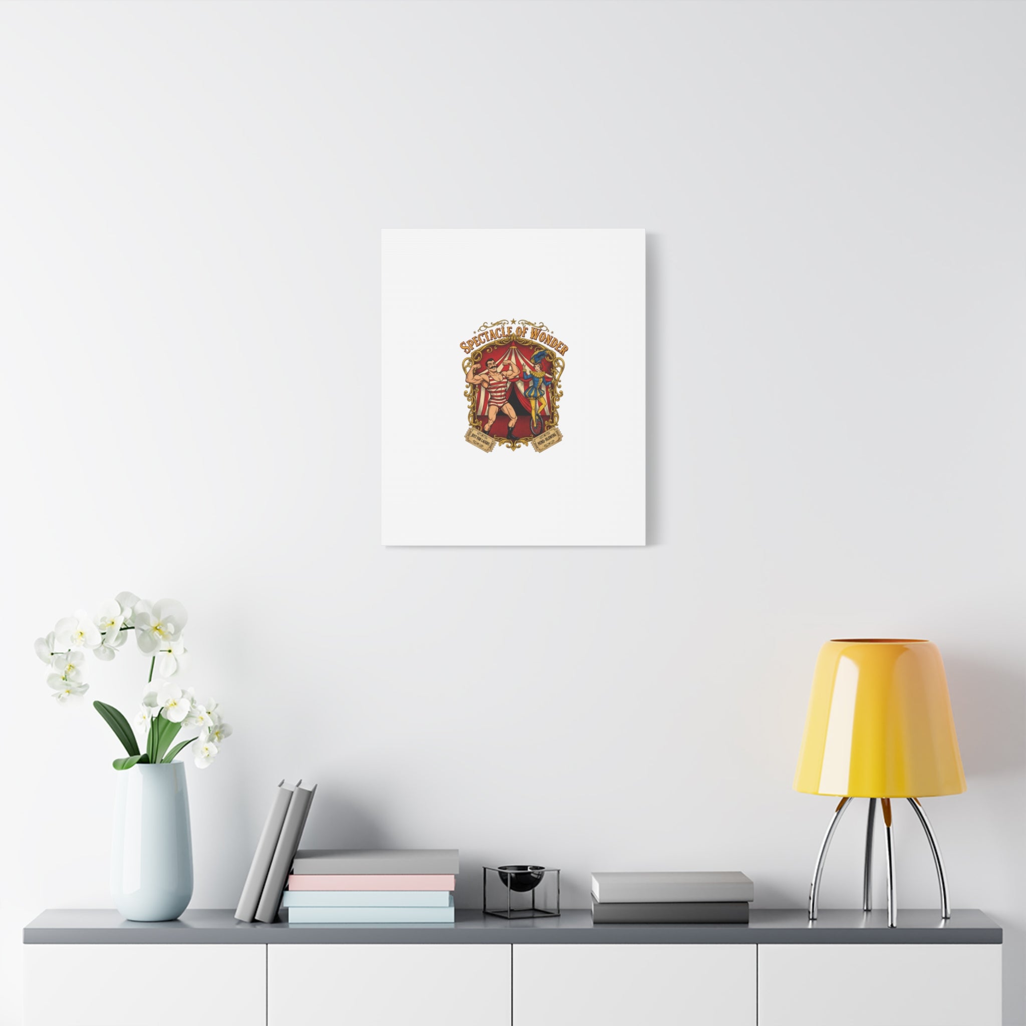 Spectacle of Wonder Circus Art Print, Canvas | Vintage Carnival Design