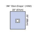 3M™ Steri-Drape™ Sterile Small Surgical Drape, 22 x 25 Inch 1092