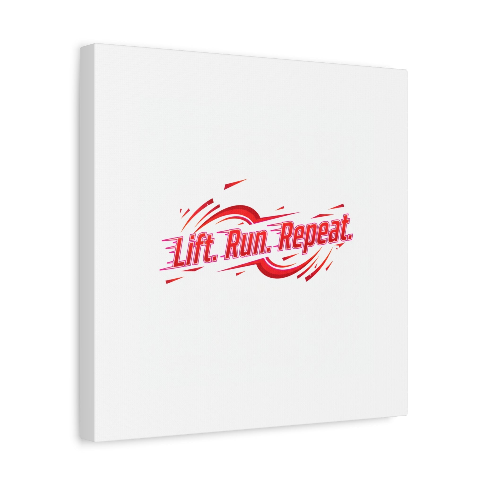 Lift Run Repeat Canvas | Fitness Wall Art, Gym Motivation