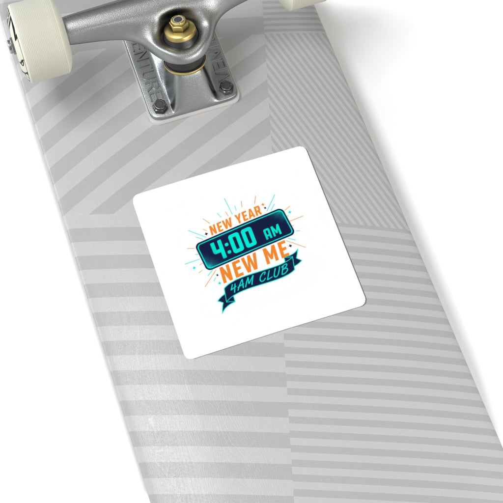 4:00 AM New Year New Me Sticker | Holiday Party, Festive Humor