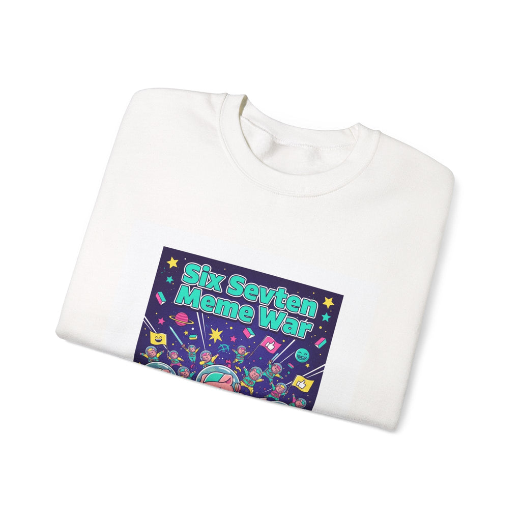 Meme War: Six vs. Seven Crewneck Sweatshirt