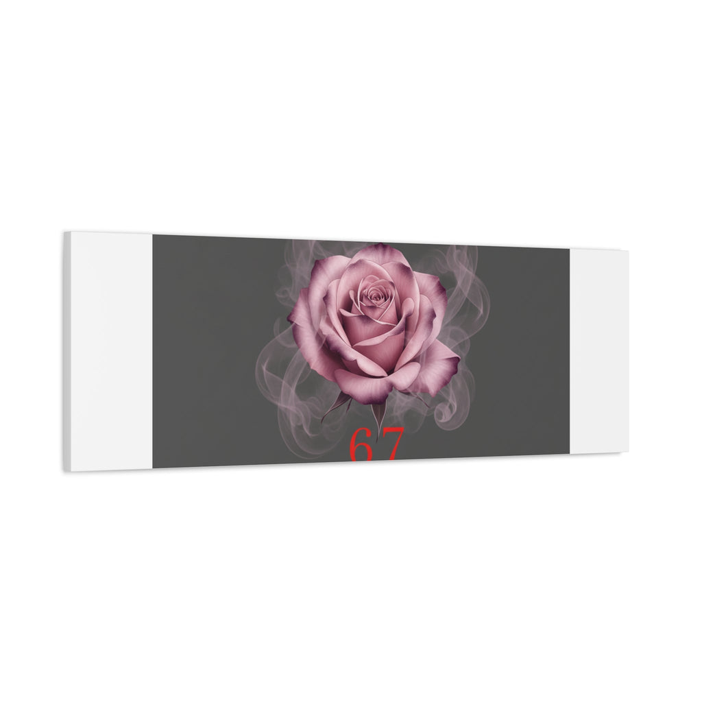6 7 Valentine's Canvas | Viral Gothic Rose Wall Art | 6 7 Meaning Dark Romance