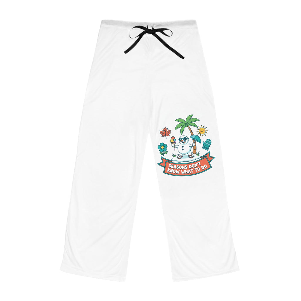 Funny Seasonal Women's Pajama Pants — Holiday Pattern AOP