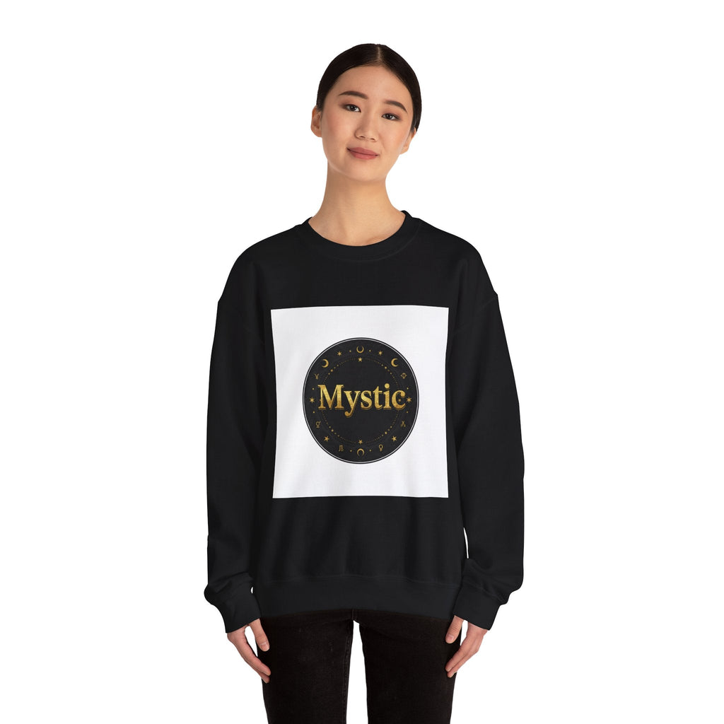 Mystic circle occult typography Sweatshirt | tarot typography, esoteric print