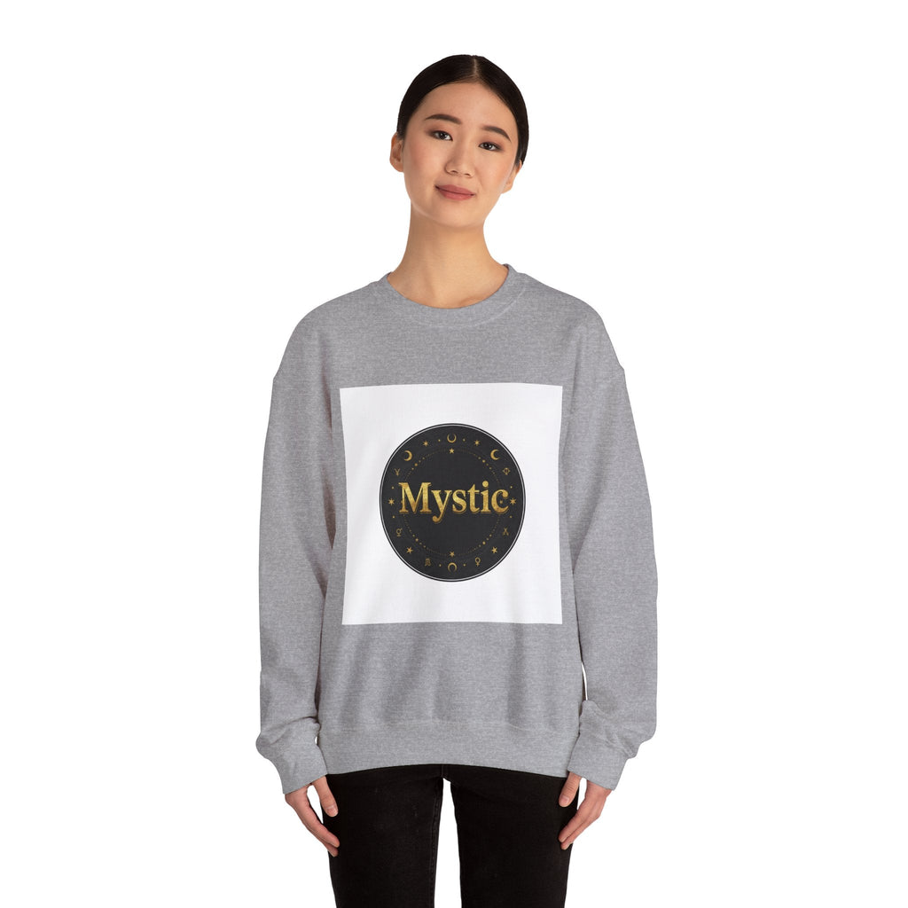 Mystic circle occult typography Sweatshirt | tarot typography, esoteric print