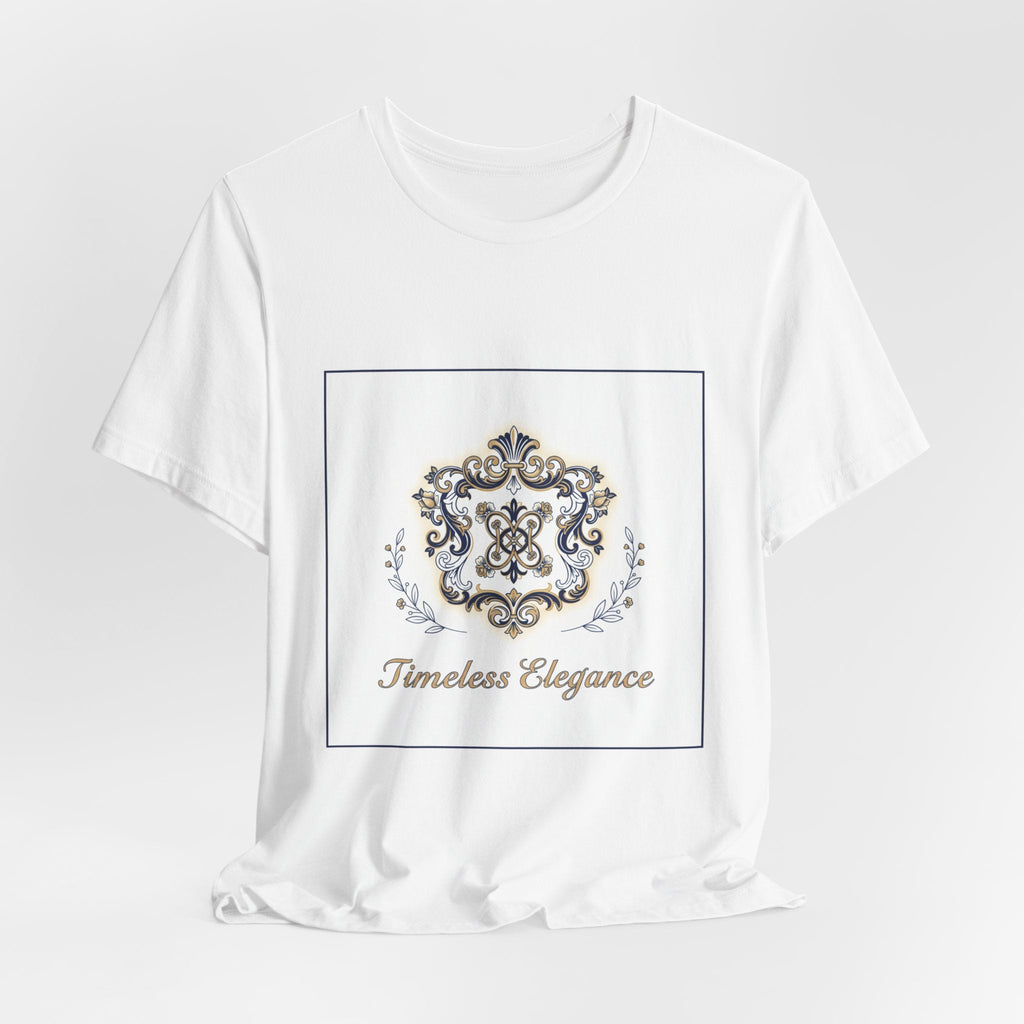 Ornate Brooch Emblem Tee | baroque print tee, vintage emblem shirt