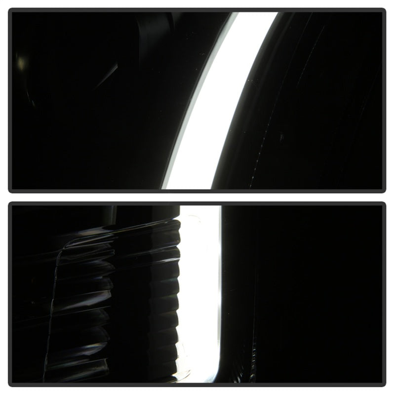 SPYDER xTune 06-09 Ford Fusion Light Bar DRL Projector Headlights - Black (PRO-JH-FFU06-LB-BK) 9042119