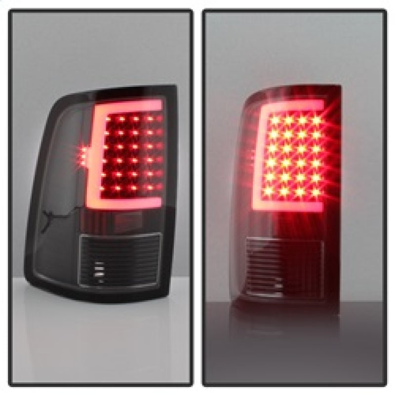 SPYDER xTune 09-18 Dodge Ram 1500 (Incandescent Model) LED Tail Lights - Blk (ALT-ON-DR09-LBLED-BK) 5082206