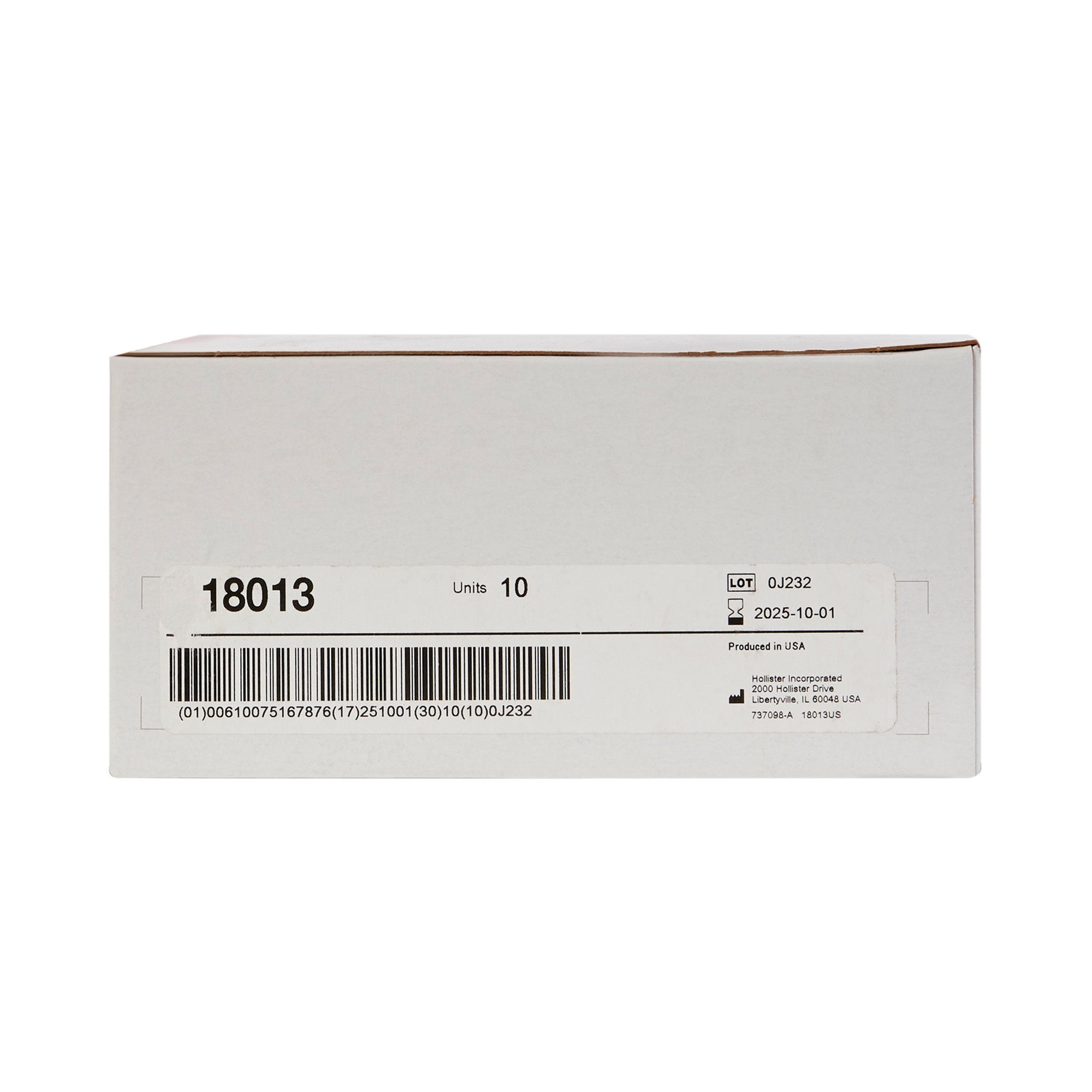 New Image™ 18013 2-Piece Ultra Clear Ostomy Pouch, Pre-cut to Fit 57 mm, Red 18013