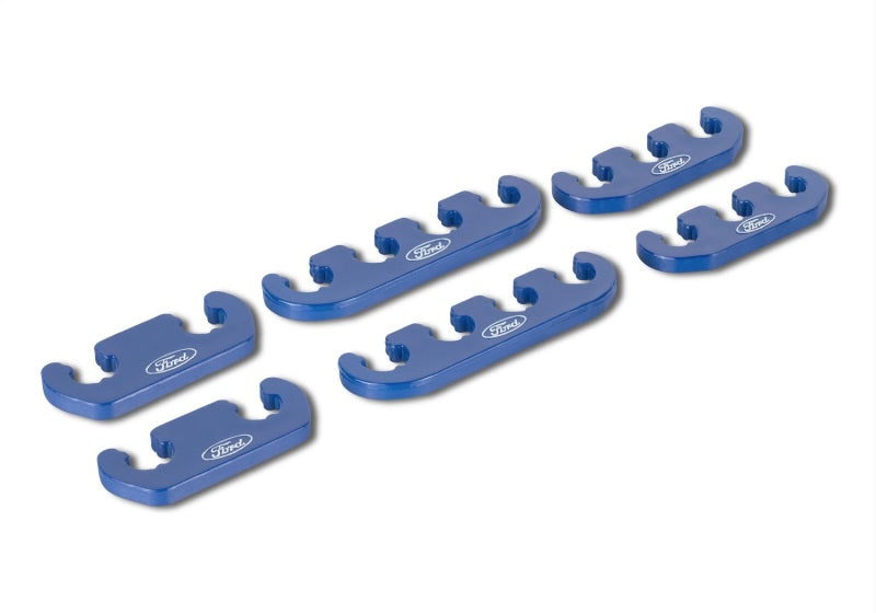 Ford Racing Wire Dividers 4 to 3 to 2 - Blue w/ White Ford Logo 302-637