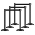 Yescom 6pcs Crowd Control Stanchions with 6.5ft Retractable Belt