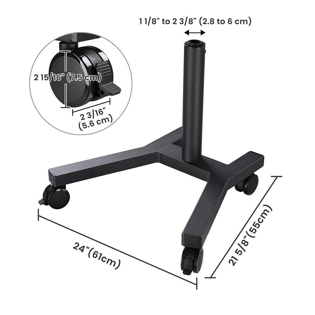 WinSpin Mobile Stand for Poles up to D2 3/8" (Prize Wheel Display Stand)