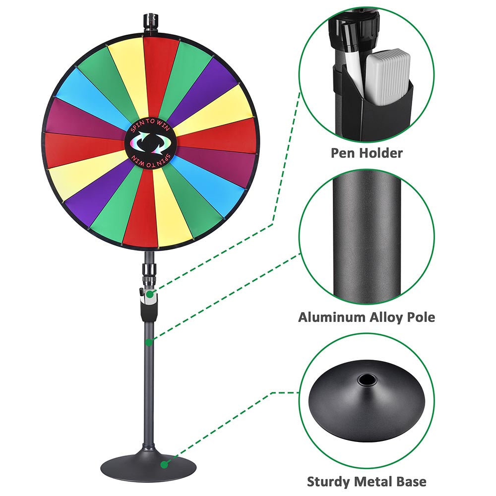 Yescom Custom Spinning Prize Wheel Dry Erase Complete Kit