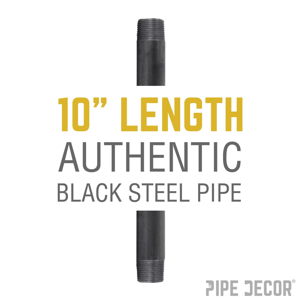 3/4 in. x 10 in. Black Pipe