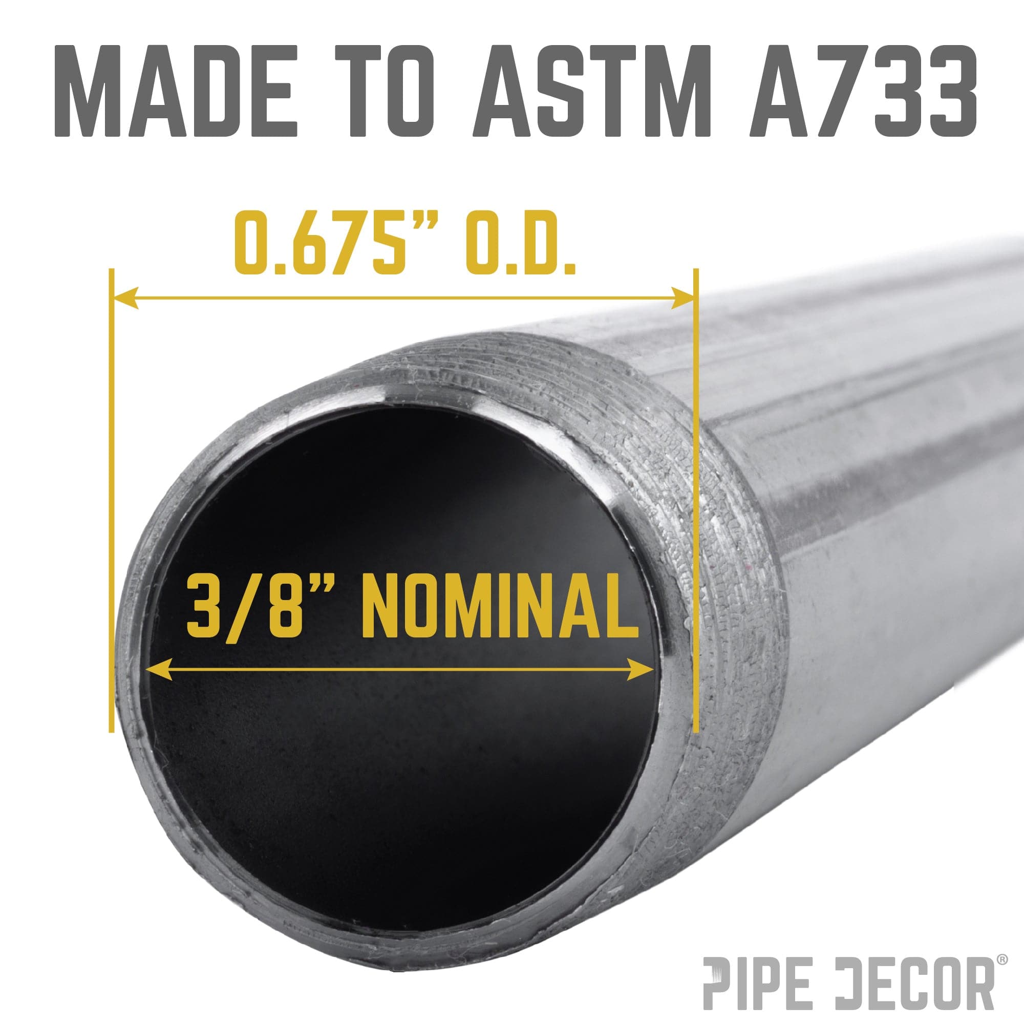 3/8 in. x 1 1/2 in. Black Pipe