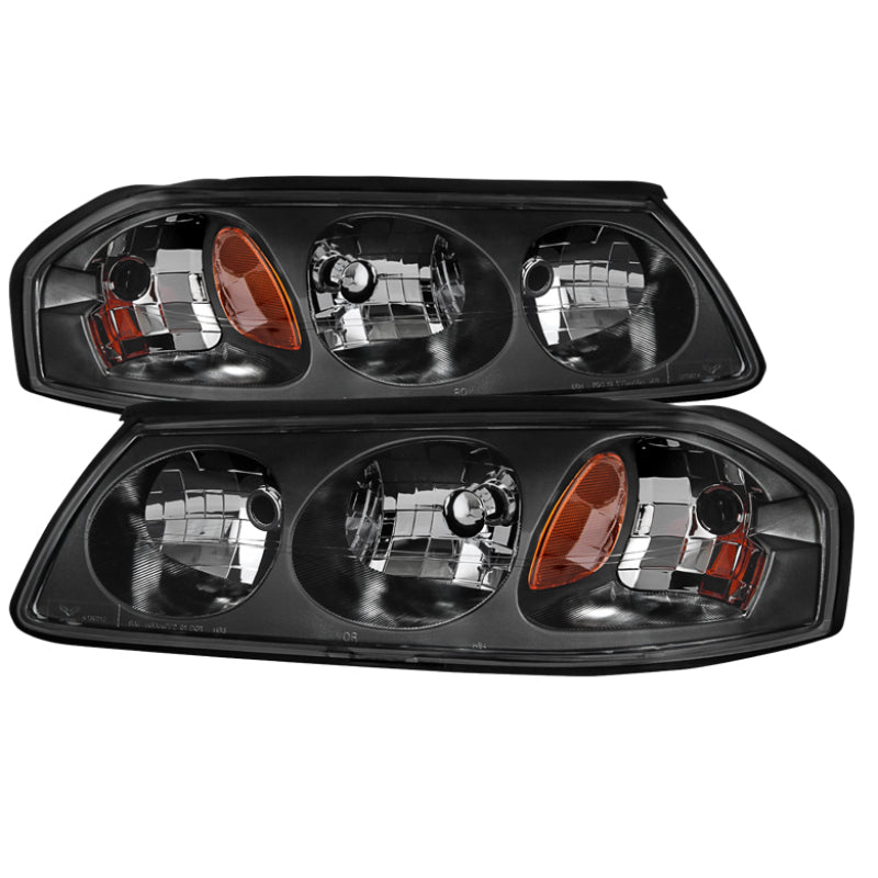 SPYDER Xtune Chevrolet Impala 00-04 OEM Headlamps Black HD-JH-CIM00-AM-BK 9027253