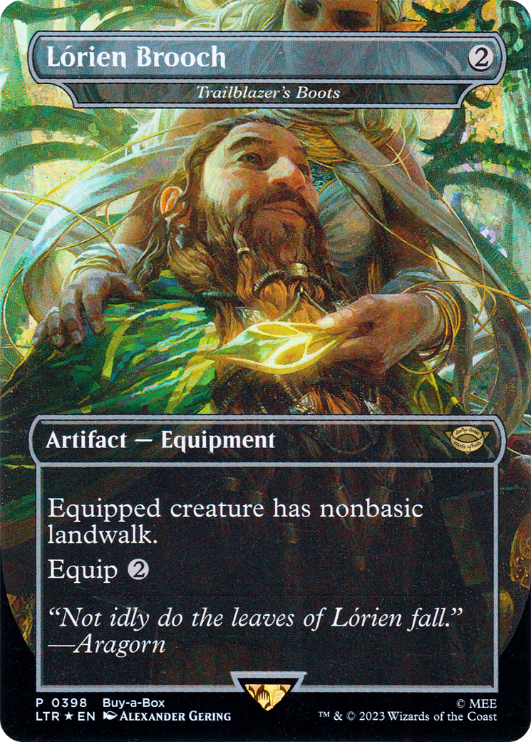 Trailblazer's Boots (BABP-398) - The Lord of the Rings: Tales of Middle-earth / Lórien Brooch (Borderless) Foil