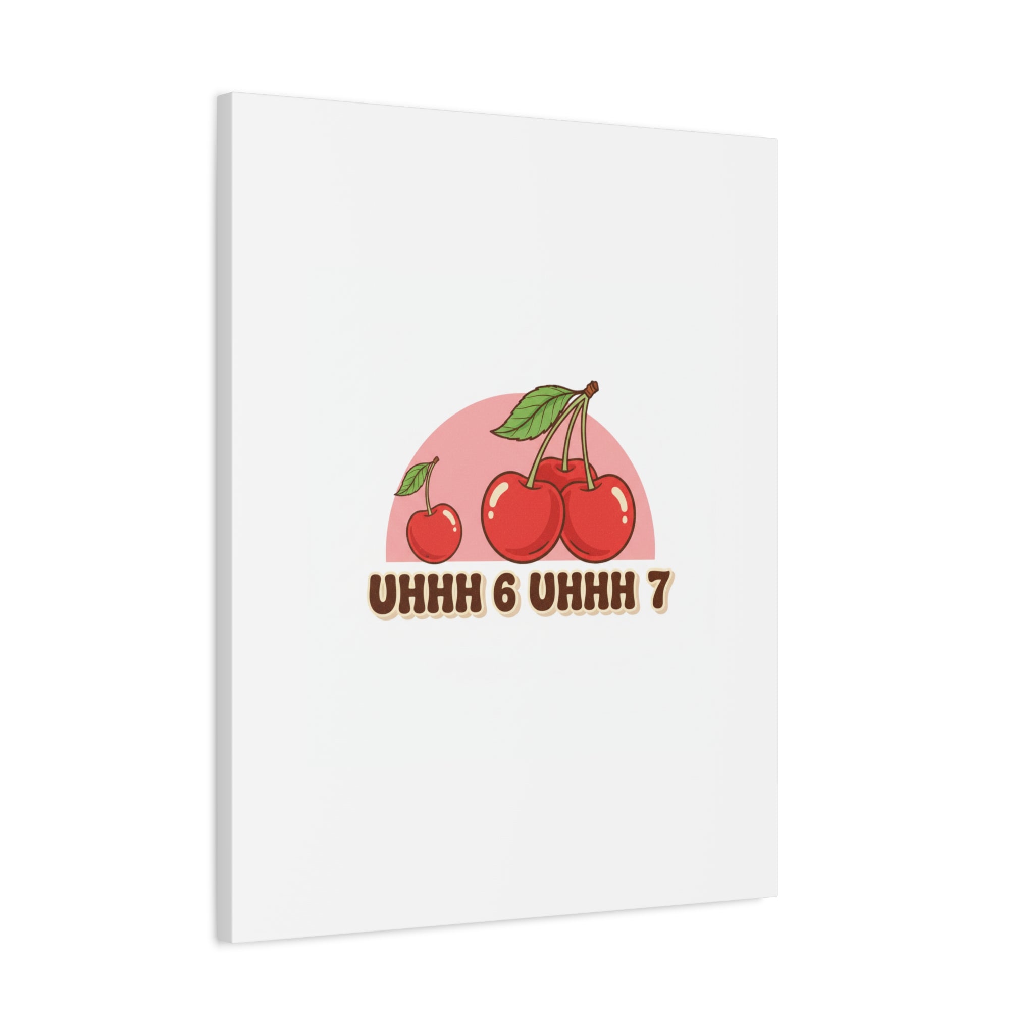 Six Severn Cherry Retro Graphic Canvas | kawaii fruit print, vintage cherry design