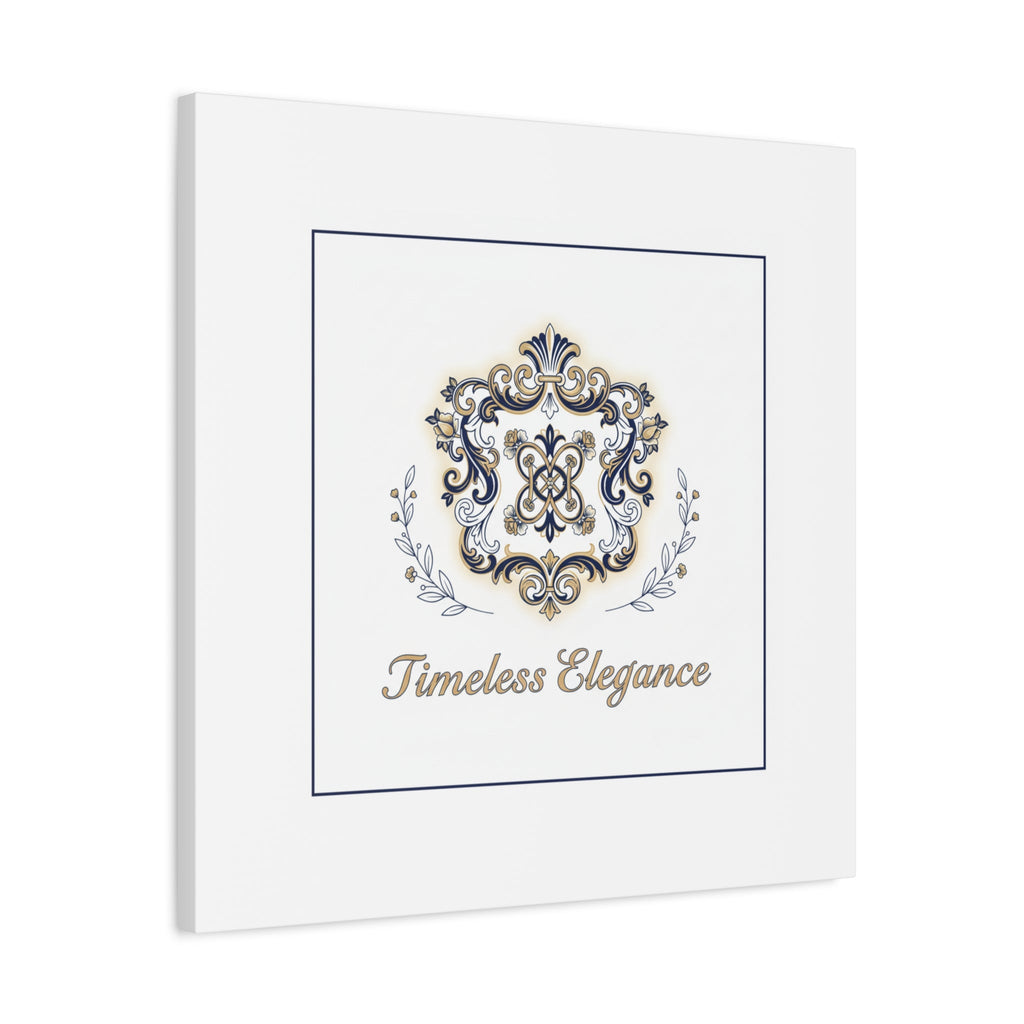 Ornate Brooch Emblem Canvas | Vintage Formalwear Accents, Baroque Print