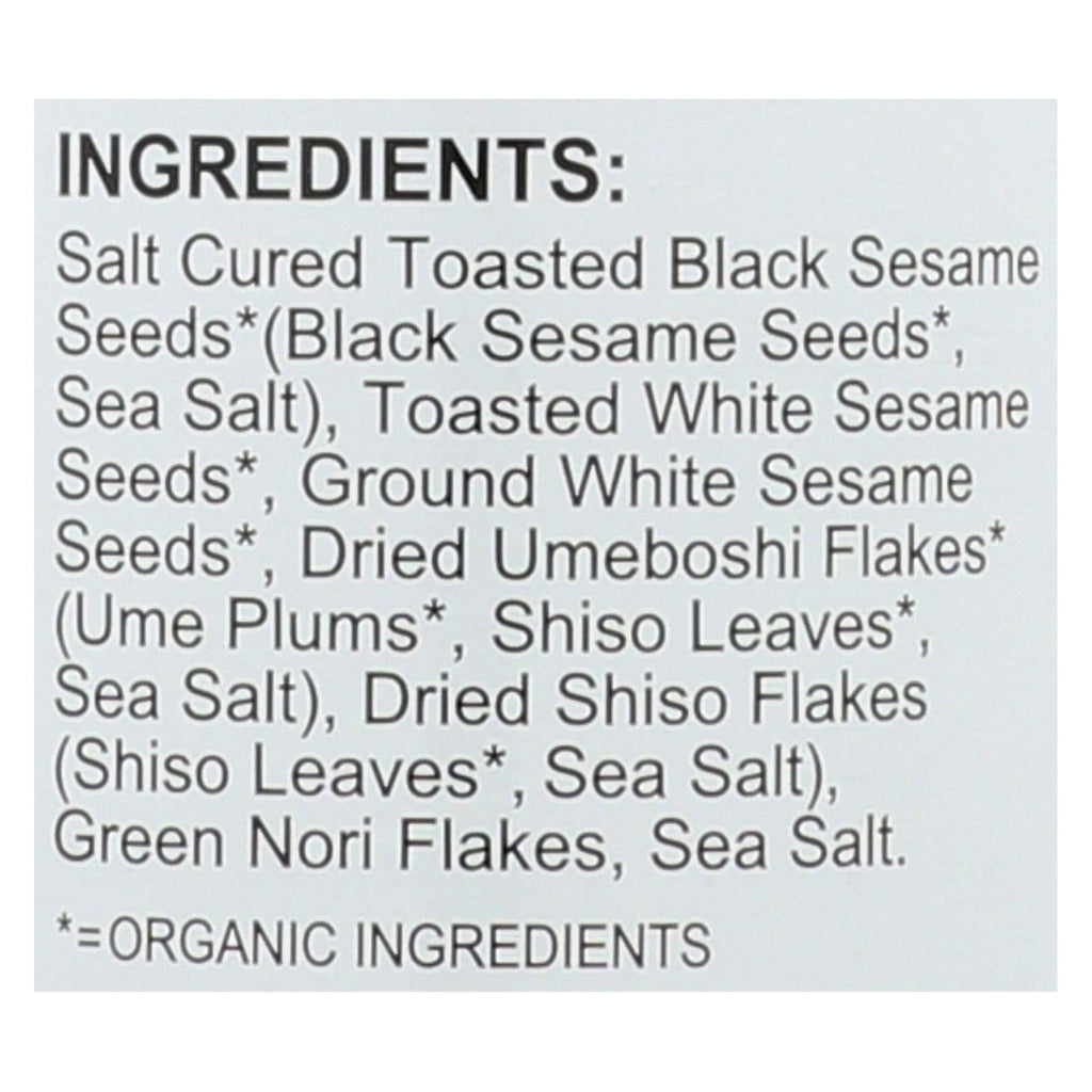 Muso From Japan Organic Umeboshi Furikake Sprinkle, Case of 6, 2.4 Ounce Packs