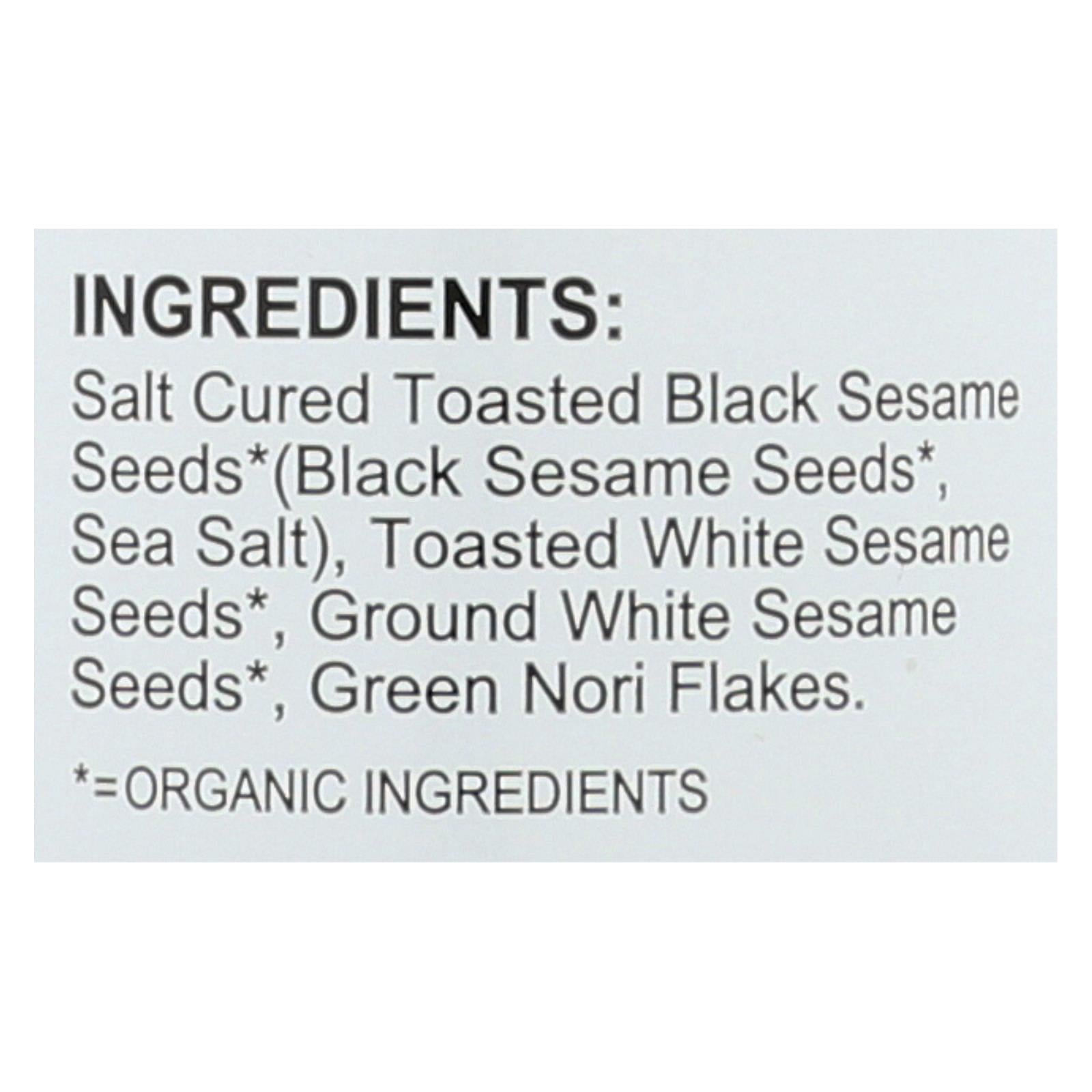 Muso From Japan Organic Seaweed Furikake Sprinkle, Case of 6, 2.5 Ounce Packs