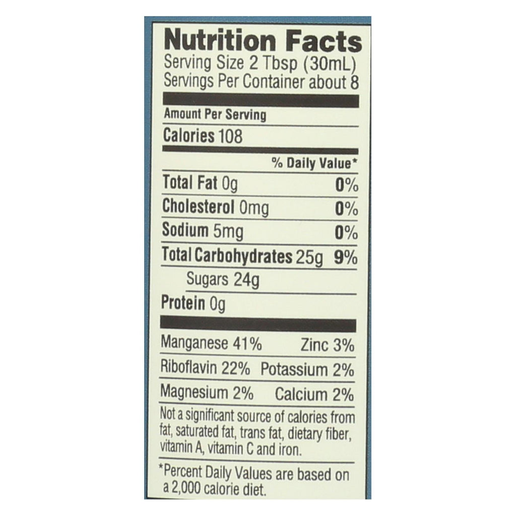 Crown Maple Madagascar Vanilla Infused Organic Maple Syrup, Case of 8, 8.5 Fluid Ounce