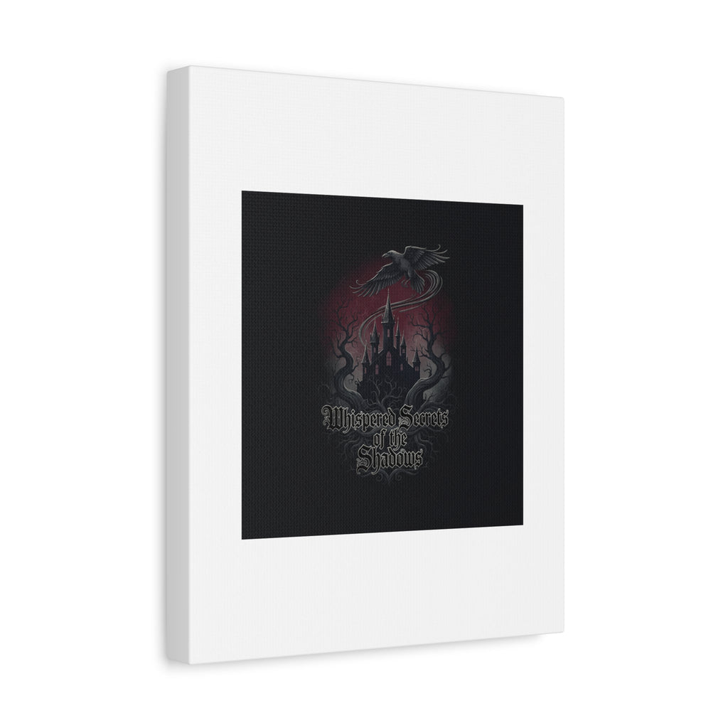 Whispered Secrets of the Shadows Castle Wall Art, Matte Canvas | Gothic Medieval Decor