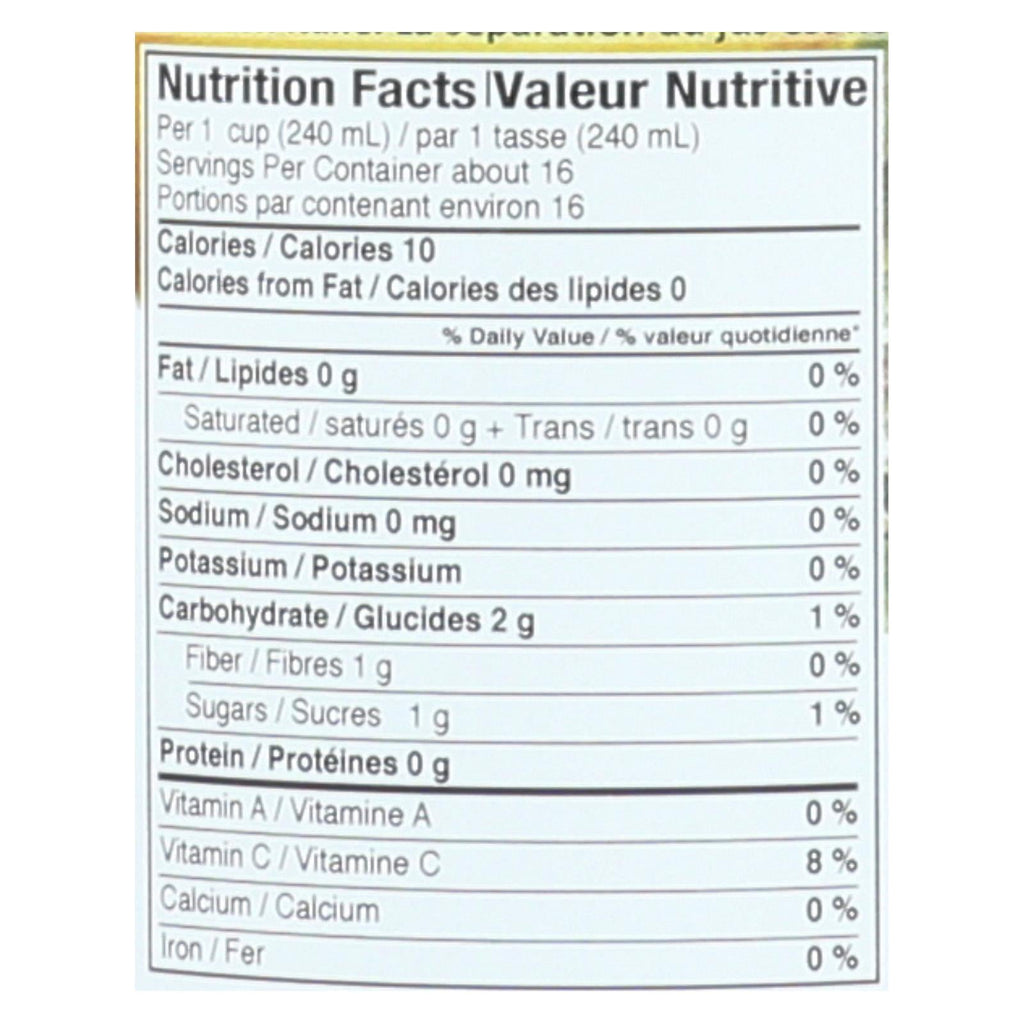 Volcano Burst Organic Lemon Juice, Case of 12, 16.9 Fluid Ounce Bottles