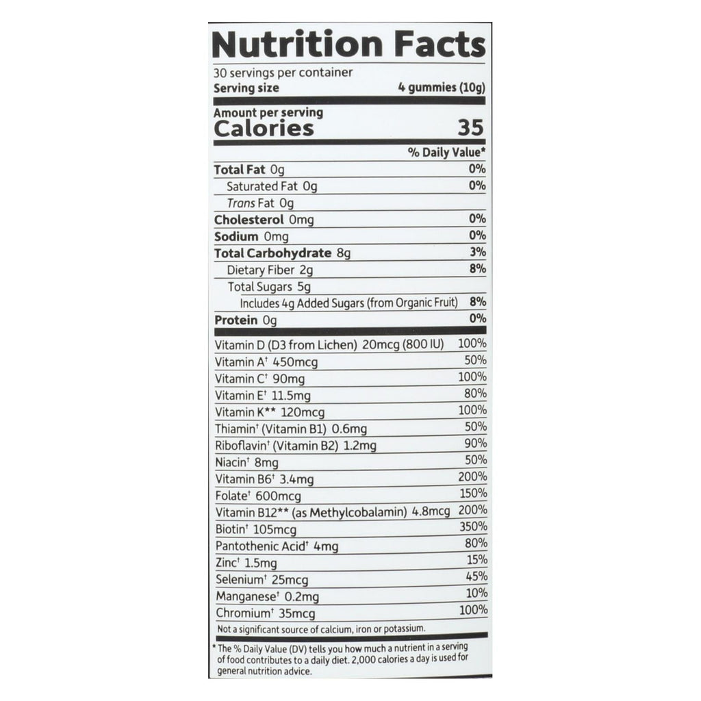 Garden of Life Organics Mykind Prenatal Multi Gummies Organic Berry, 120 Count